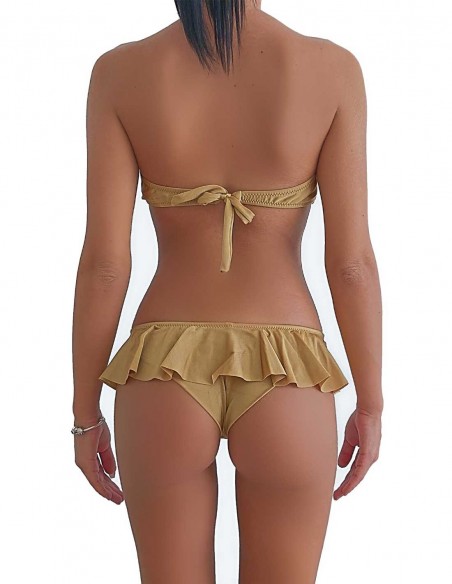 Retro del bikini sabbia fascia push up balconcino con brasiliana volant Ibiza