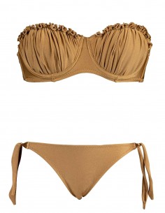 Bikini fascia conchiglia Greta con slip fiocchi Venere